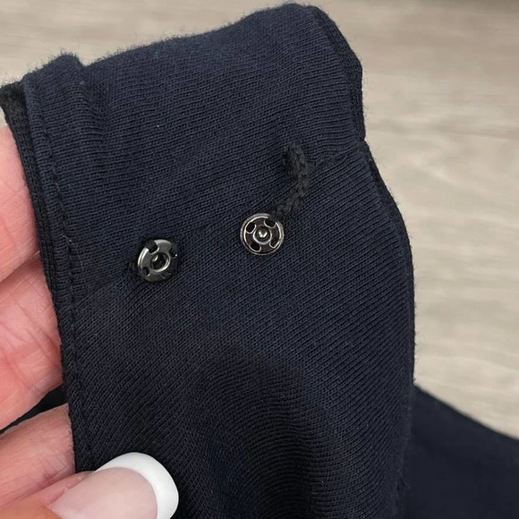 J.CREW Black Fit & Flare Ponte Knit Velvet Polka Dot Dress - Size Small EUC - Picture 7 of 13